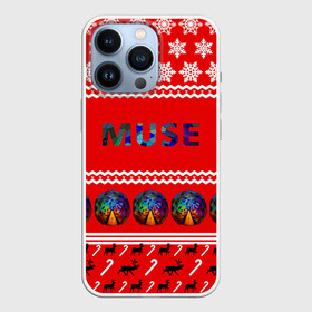 Чехол для iPhone 13 Pro с принтом Праздничный Muse в Новосибирске,  |  | muse | альтернативный | группа | доминик ховард | знак | красный | крис уолстенхолм | мо | моус | моусе | муза | музе | мусе | мэттью беллами | надпись | новогодний | новый год | праздник | прогрессивный