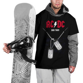 Накидка на куртку 3D с принтом AC/DC в Новосибирске, 100% полиэстер |  | ас | ац | диси | дс | дц | исидиси | эйси