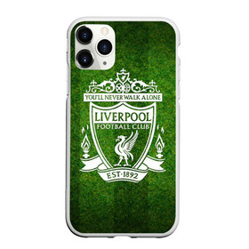 Чехол для iPhone 11 Pro матовый с принтом Liverpool в Новосибирске, Силикон |  | club | football | liverpool | soccer | sport | team | атрибутика | клуб | ливерпуль | спорт | футбол