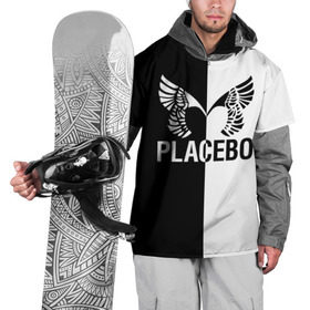Накидка на куртку 3D с принтом Placebo в Новосибирске, 100% полиэстер |  | placebo | альтернативный | инди | индирок | плацебо | рок