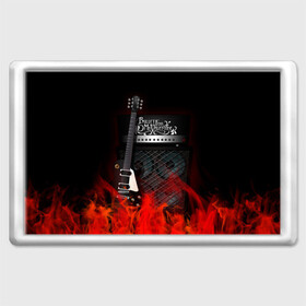 Магнит 45*70 с принтом Bullet for my Valentine в Новосибирске, Пластик | Размер: 78*52 мм; Размер печати: 70*45 | bullet for my valentine | logo | metal | music | rock | лого | логотип | метал | музыка | рок