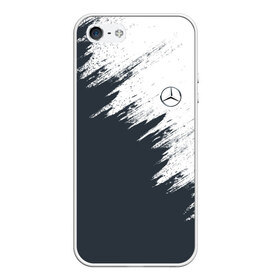 Чехол для iPhone 5/5S матовый с принтом Mercedes в Новосибирске, Силикон | Область печати: задняя сторона чехла, без боковых панелей | amg | car | mercedes | race | авто | гонки | краска | марка | машина | мерс | мерседес