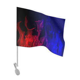 Флаг для автомобиля с принтом Огненный стиль в Новосибирске, 100% полиэстер | Размер: 30*21 см | Тематика изображения на принте: fire | flame | in fire | smoke | в огне | дым | огненный | огонь | текстуры