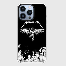 Чехол для iPhone 13 Pro с принтом Metallica в Новосибирске,  |  | Тематика изображения на принте: metallica | группа | джеймс хэтфилд | кирк хэмметт | ларс ульрих | метал | металика | металлика | миталика | музыка | роберт трухильо | рок | трэш | трэшметал | хард | хардрок | хеви | хевиметал