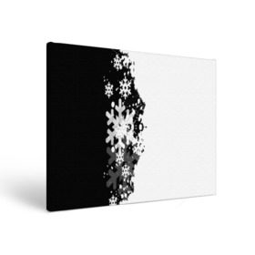 Холст прямоугольный с принтом Снежные узоры в Новосибирске, 100% ПВХ |  | black | christmas | new year | pattern | white | абстракция | зима | новый год | рождество | снег | снежинки | узор | черно белые