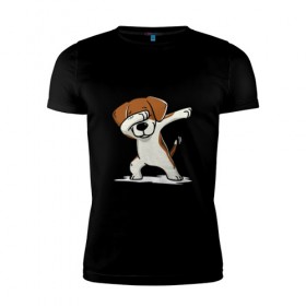 Мужская футболка премиум с принтом Год собаки в Новосибирске, 92% хлопок, 8% лайкра | приталенный силуэт, круглый вырез ворота, длина до линии бедра, короткий рукав | Тематика изображения на принте: год собаки | даб 