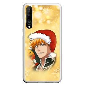 Чехол для Honor P30 с принтом Happy New Bleach! в Новосибирске, Силикон | Область печати: задняя сторона чехла, без боковых панелей | bleach | блич | ичиго | куросаки ичиго