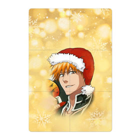 Магнитный плакат 2Х3 с принтом Happy New Bleach! в Новосибирске, Полимерный материал с магнитным слоем | 6 деталей размером 9*9 см | bleach | блич | ичиго | куросаки ичиго