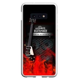 Чехол для Samsung S10E с принтом Five Finger Death Punch в Новосибирске, Силикон | Область печати: задняя сторона чехла, без боковых панелей | five finger death punch | logo | metal | music | rock | лого | логотип | метал | музыка | рок