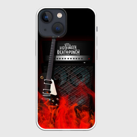 Чехол для iPhone 13 mini с принтом Five Finger Death Punch в Новосибирске,  |  | five finger death punch | logo | metal | music | rock | лого | логотип | метал | музыка | рок