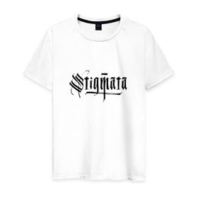 Мужская футболка хлопок с принтом Stigmata в Новосибирске, 100% хлопок | прямой крой, круглый вырез горловины, длина до линии бедер, слегка спущенное плечо. | stigmata | стигмата