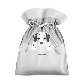 Подарочный 3D мешок с принтом Dalmatian Puppy в Новосибирске, 100% полиэстер | Размер: 29*39 см | Тематика изображения на принте: далматин | далматинец | домашние животные | пес | песик | собака | собачка | терьер | шпиц