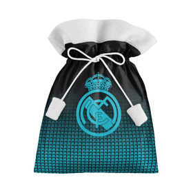 Подарочный 3D мешок с принтом Real Madrid 2018 Original в Новосибирске, 100% полиэстер | Размер: 29*39 см | emirates | fc | real madrid | геометрия | реал мадрид | футбольный клуб | эмблема