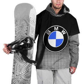 Накидка на куртку 3D с принтом BMW 2018 Black and White IV в Новосибирске, 100% полиэстер |  | bmw | автомобильные | бмв | машины