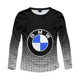 Женский лонгслив 3D с принтом BMW 2018 Black and White IV в Новосибирске, 100% полиэстер | длинные рукава, круглый вырез горловины, полуприлегающий силуэт | Тематика изображения на принте: bmw | автомобильные | бмв | машины