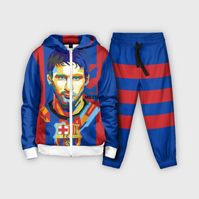 Детский костюм 3D с принтом Lionel Messi в Новосибирске,  |  | barcelona | lionel | messi | барселона | лионель | месси | поп арт