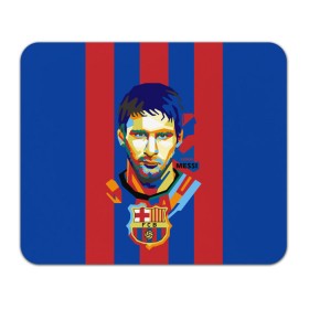 Коврик прямоугольный с принтом Lionel Messi в Новосибирске, натуральный каучук | размер 230 х 185 мм; запечатка лицевой стороны | barcelona | lionel | messi | барселона | лионель | месси | поп арт