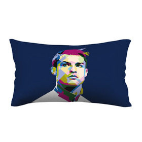 Подушка 3D антистресс с принтом Cristiano Ronaldo в Новосибирске, наволочка — 100% полиэстер, наполнитель — вспененный полистирол | состоит из подушки и наволочки на молнии | криштиану | реал мадрид | роналду