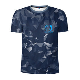 Мужская футболка 3D спортивная с принтом Team Liquid Uniform в Новосибирске, 100% полиэстер с улучшенными характеристиками | приталенный силуэт, круглая горловина, широкие плечи, сужается к линии бедра | dota | dota 2 | rpg | support | team | team liquid | дизайн | дота | игры | известные | киберспорт | логотип | спорт | униформа | эмблема