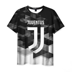 Мужская футболка 3D с принтом Juventus 2018 Geometry Sport в Новосибирске, 100% полиэфир | прямой крой, круглый вырез горловины, длина до линии бедер | juventus | спорт | спортивные | футбол | футбольный клуб | ювентус