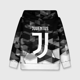 Детская толстовка 3D с принтом JUVENTUS / ЮВЕНТУС GEOMETRY SPORT в Новосибирске, 100% полиэстер | двухслойный капюшон со шнурком для регулировки, мягкие манжеты на рукавах и по низу толстовки, спереди карман-кенгуру с мягким внутренним слоем | Тематика изображения на принте: juventus | спорт | спортивные | футбол | футбольный клуб | ювентус