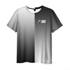 Мужская футболка 3D с принтом BMW M REVERSE в Новосибирске, 100% полиэфир | прямой крой, круглый вырез горловины, длина до линии бедер | Тематика изображения на принте: bmw | автомобиль | автомобильные | бмв | машины