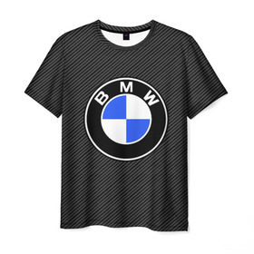 Мужская футболка 3D с принтом BMW CARBON в Новосибирске, 100% полиэфир | прямой крой, круглый вырез горловины, длина до линии бедер | Тематика изображения на принте: bmw | bmw motorsport | bmw performance | carbon | m | motorsport | performance | sport | бмв | карбон | моторспорт | спорт
