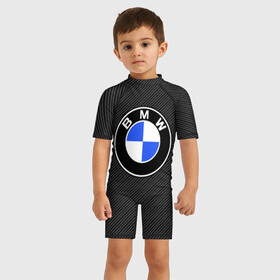 Детский купальный костюм 3D с принтом BMW CARBON | БМВ КАРБОН в Новосибирске, Полиэстер 85%, Спандекс 15% | застежка на молнии на спине | bmw | bmw motorsport | bmw performance | carbon | m | motorsport | performance | sport | бмв | карбон | моторспорт | спорт