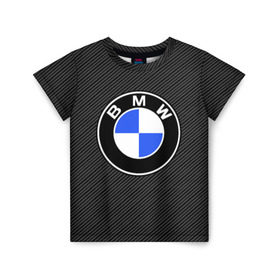 Детская футболка 3D с принтом BMW CARBON в Новосибирске, 100% гипоаллергенный полиэфир | прямой крой, круглый вырез горловины, длина до линии бедер, чуть спущенное плечо, ткань немного тянется | bmw | bmw motorsport | bmw performance | carbon | m | motorsport | performance | sport | бмв | карбон | моторспорт | спорт