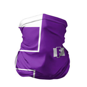 Бандана-труба 3D с принтом FORTNITE big logo в Новосибирске, 100% полиэстер, ткань с особыми свойствами — Activecool | плотность 150‒180 г/м2; хорошо тянется, но сохраняет форму | battle | battle royal | fortnite | royal | боевик | игры | логотип | фиолетовый