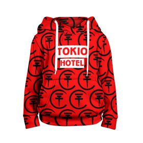 Детская толстовка 3D с принтом Tokio Hotel band logo 2018 в Новосибирске, 100% полиэстер | двухслойный капюшон со шнурком для регулировки, мягкие манжеты на рукавах и по низу толстовки, спереди карман-кенгуру с мягким внутренним слоем | Тематика изображения на принте: logo | music | pop | rock | tokio hotel | альтернатива | германия | металл | музыка | музыкальный | поп | рок