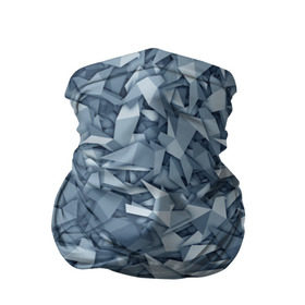Бандана-труба 3D с принтом Бумажные голуби в Новосибирске, 100% полиэстер, ткань с особыми свойствами — Activecool | плотность 150‒180 г/м2; хорошо тянется, но сохраняет форму | бумага | геометрия | голубь | камуфляж | милитари | оригами | паттерн | поделка | птицы | серый | синий
