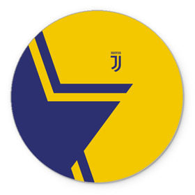 Коврик круглый с принтом Juventus 2018 STAR в Новосибирске, резина и полиэстер | круглая форма, изображение наносится на всю лицевую часть | fc | juventus | спорт | спортивные | фк | футбол | футбольный клуб | ювентус