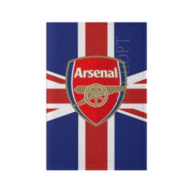 Обложка для паспорта матовая кожа с принтом FC Arsenal в Новосибирске, натуральная матовая кожа | размер 19,3 х 13,7 см; прозрачные пластиковые крепления | arsenal | england | football | logo | sport | англия | арсенал | арт | лига | лого | спорт | текстура | фк | флаг | футбол | футбольный клуб | эмблема