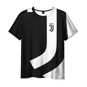 Мужская футболка 3D с принтом Juventus 2018 Original в Новосибирске, 100% полиэфир | прямой крой, круглый вырез горловины, длина до линии бедер | fc | fly emirates | лого | париж | спорт | спортивные | фк | футбольный клуб