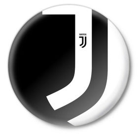 Значок с принтом Juventus 2018 Original в Новосибирске,  металл | круглая форма, металлическая застежка в виде булавки | fc | fly emirates | лого | париж | спорт | спортивные | фк | футбольный клуб