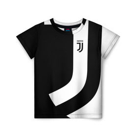 Детская футболка 3D с принтом Juventus 2018 Original в Новосибирске, 100% гипоаллергенный полиэфир | прямой крой, круглый вырез горловины, длина до линии бедер, чуть спущенное плечо, ткань немного тянется | Тематика изображения на принте: fc | fly emirates | лого | париж | спорт | спортивные | фк | футбольный клуб