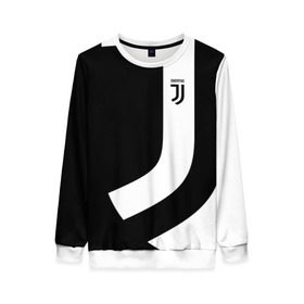 Женский свитшот 3D с принтом Juventus 2018 Original в Новосибирске, 100% полиэстер с мягким внутренним слоем | круглый вырез горловины, мягкая резинка на манжетах и поясе, свободная посадка по фигуре | fc | fly emirates | лого | париж | спорт | спортивные | фк | футбольный клуб