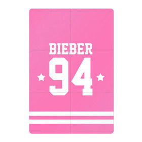 Магнитный плакат 2Х3 с принтом Bieber Team Pink в Новосибирске, Полимерный материал с магнитным слоем | 6 деталей размером 9*9 см | bieber | justin bieber | бибер | джастин бибер