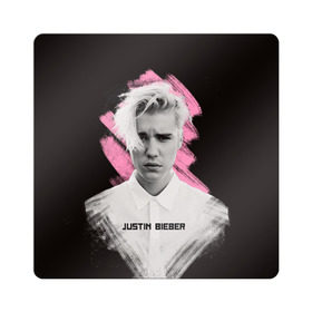 Магнит виниловый Квадрат с принтом Justin Bieber / Pink splash в Новосибирске, полимерный материал с магнитным слоем | размер 9*9 см, закругленные углы | bieber | justin bieber | бибер | джастин бибер