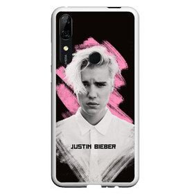 Чехол для Honor P Smart Z с принтом Justin Bieber Pink splash в Новосибирске, Силикон | Область печати: задняя сторона чехла, без боковых панелей | Тематика изображения на принте: bieber | justin bieber | бибер | джастин бибер