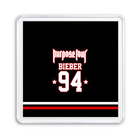 Магнит 55*55 с принтом Bieber Team Black в Новосибирске, Пластик | Размер: 65*65 мм; Размер печати: 55*55 мм | bieber | justin bieber | бибер | джастин бибер