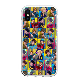 Чехол для iPhone XS Max матовый с принтом Bangtan Boys в Новосибирске, Силикон | Область печати: задняя сторона чехла, без боковых панелей | bangtan boys | bts | бантаны бтс