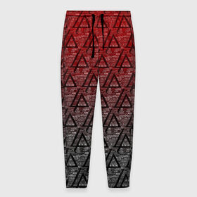 Мужские брюки 3D с принтом Linkin park Music в Новосибирске, 100% полиэстер | манжеты по низу, эластичный пояс регулируется шнурком, по бокам два кармана без застежек, внутренняя часть кармана из мелкой сетки | 