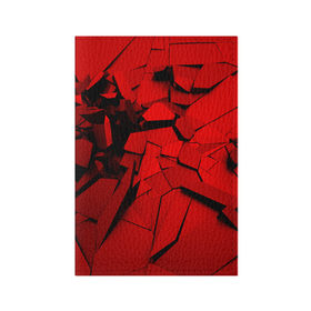 Обложка для паспорта матовая кожа с принтом Carbon abstraction RED в Новосибирске, натуральная матовая кожа | размер 19,3 х 13,7 см; прозрачные пластиковые крепления | Тематика изображения на принте: abstraction | geometry | абстракция | геометрия | грань | краски | кубик | кубики | линии | мозаика | разноцветные | ребро | текстура | тени | узор