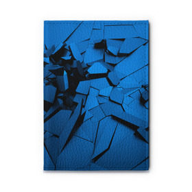 Обложка для автодокументов с принтом Carbon abstraction BLUE в Новосибирске, натуральная кожа |  размер 19,9*13 см; внутри 4 больших “конверта” для документов и один маленький отдел — туда идеально встанут права | abstraction | geometry | абстракция | геометрия | грань | краски | кубик | кубики | линии | мозаика | разноцветные | ребро | текстура | тени | узор