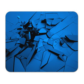 Коврик прямоугольный с принтом Carbon abstraction BLUE в Новосибирске, натуральный каучук | размер 230 х 185 мм; запечатка лицевой стороны | abstraction | geometry | абстракция | геометрия | грань | краски | кубик | кубики | линии | мозаика | разноцветные | ребро | текстура | тени | узор