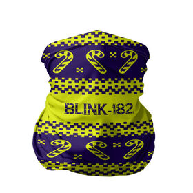 Бандана-труба 3D с принтом Blink-182 NEW YEAR COLLECTION в Новосибирске, 100% полиэстер, ткань с особыми свойствами — Activecool | плотность 150‒180 г/м2; хорошо тянется, но сохраняет форму | Тематика изображения на принте: 