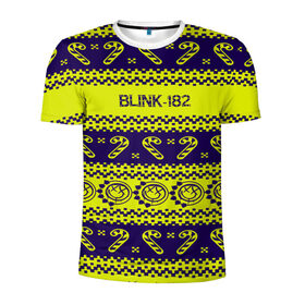 Мужская футболка 3D спортивная с принтом Blink-182 NEW YEAR COLLECTION в Новосибирске, 100% полиэстер с улучшенными характеристиками | приталенный силуэт, круглая горловина, широкие плечи, сужается к линии бедра | Тематика изображения на принте: 