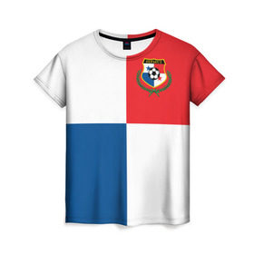 Женская футболка 3D с принтом Панама, форма в Новосибирске, 100% полиэфир ( синтетическое хлопкоподобное полотно) | прямой крой, круглый вырез горловины, длина до линии бедер | fifa | фифа | флаг | чемпионат мира